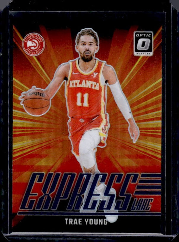 2024-25 Donruss Optic #5 Trae Young Express Lane Purple