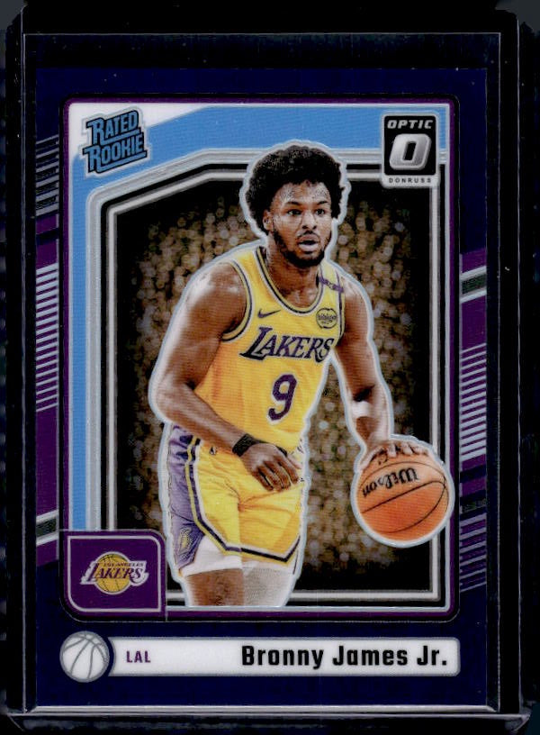 2024-25 Donruss Optic #282 Bronny James Jr. Purple