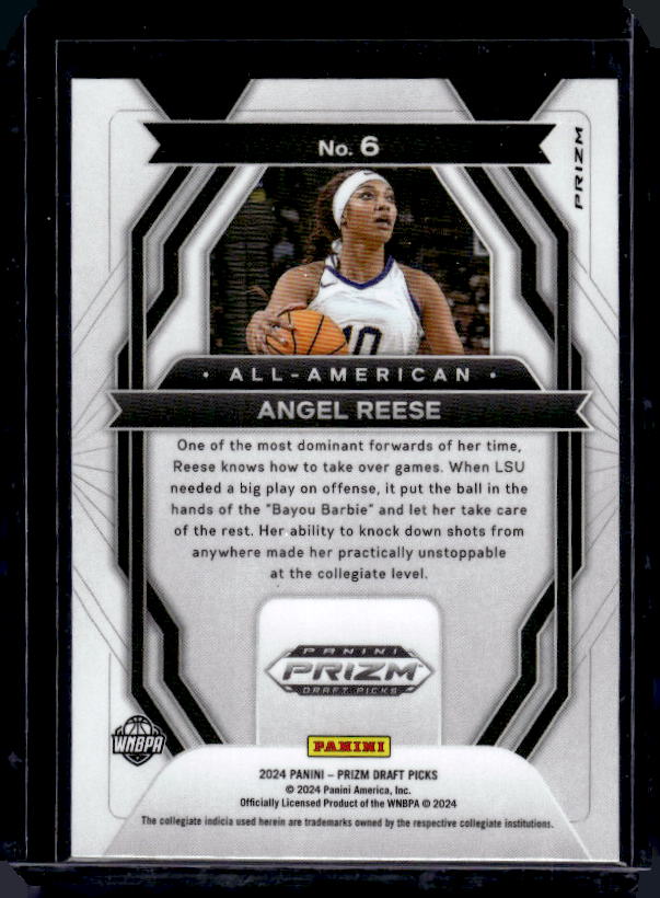 2024 Panini Prizm Draft Picks #6 Angel Reese All-American Prizms Purple Wave