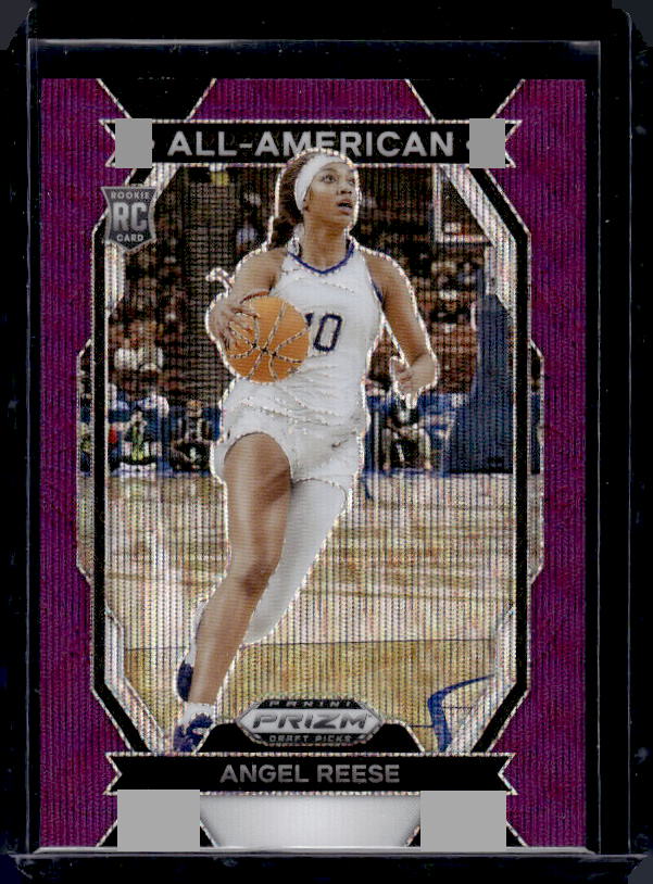 2024 Panini Prizm Draft Picks #6 Angel Reese All-American Prizms Purple Wave