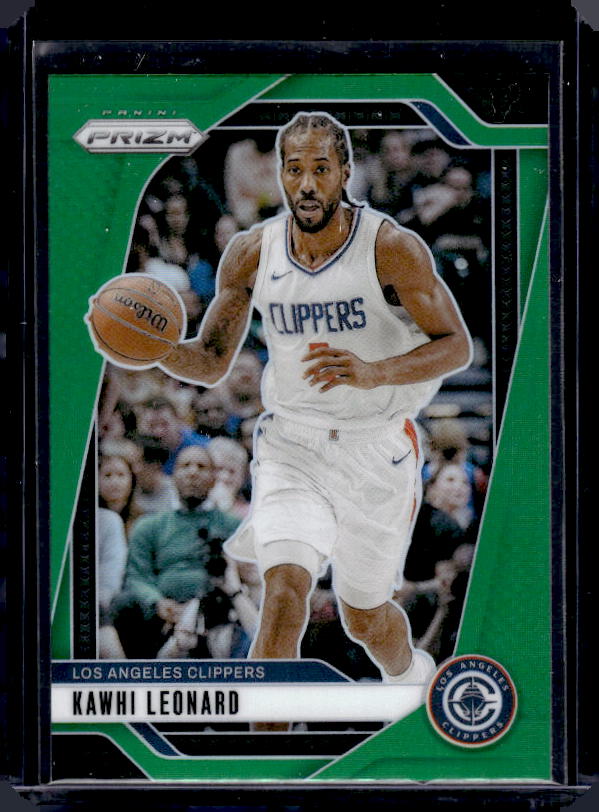 2024-25 Panini Prizm #189 Kawhi Leonard Prizms Green