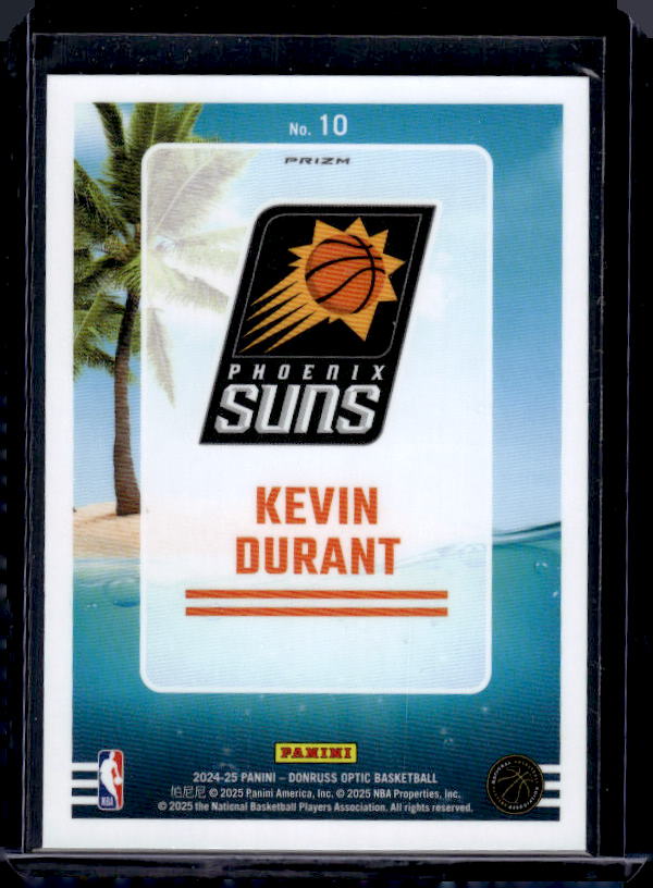 2024-25 Donruss Optic #10 Kevin Durant Splash! Purple