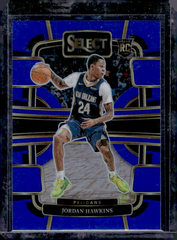 2023-24 Panini Select #72 Jordan Hawkins Blue Prizms