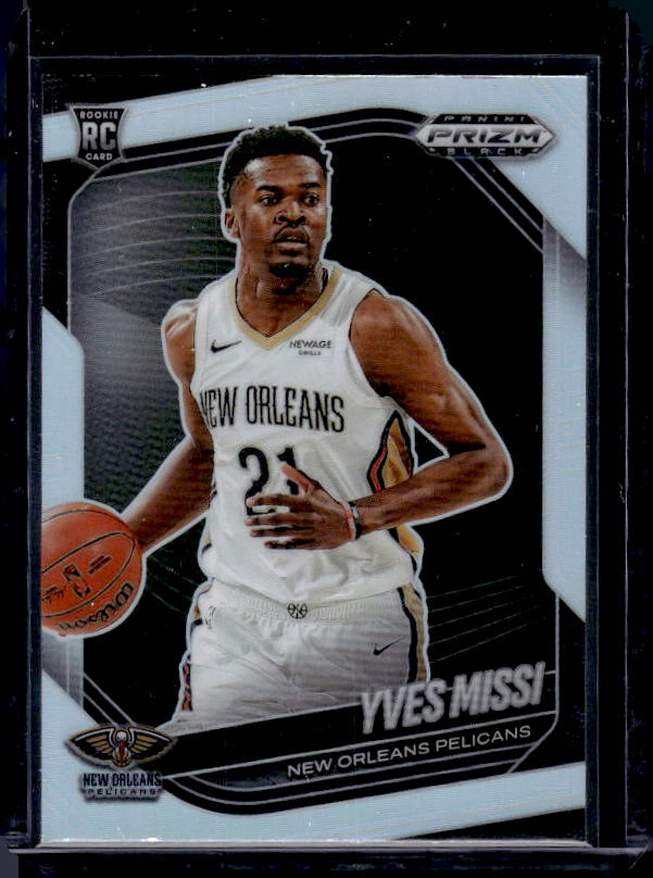 2024-25 Panini Prizm Black #3 Yves Missi Silver Prizms