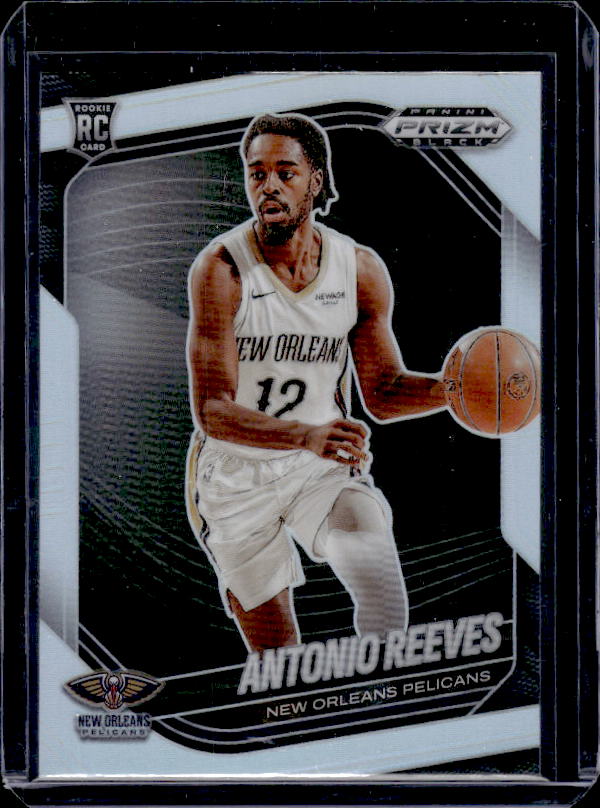 2024-25 Panini Prizm Black #214 Antonio Reeves Silver Prizms