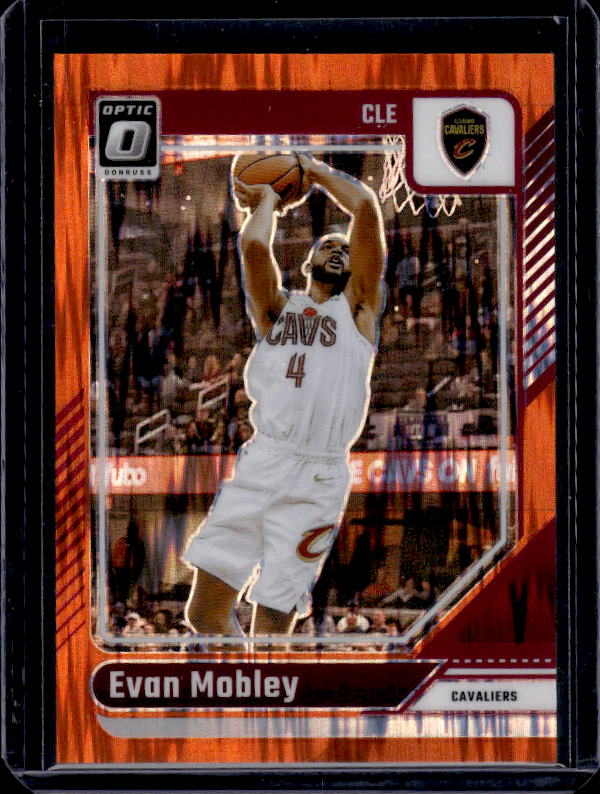 2024-25 Donruss Optic #121 Evan Mobley Orange Shock #/225
