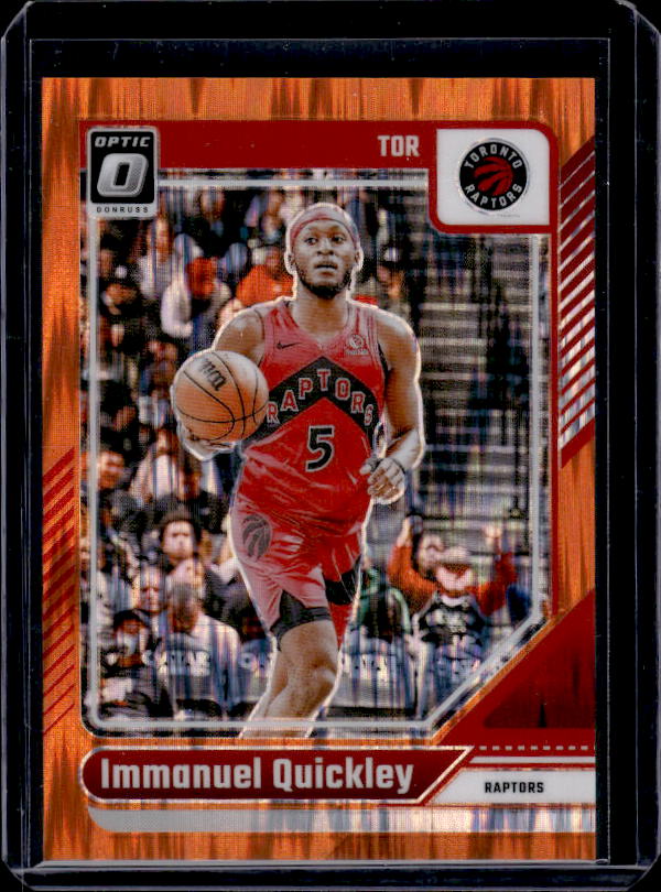 2024-25 Donruss Optic #86 Immanuel Quickley Orange Shock #/225