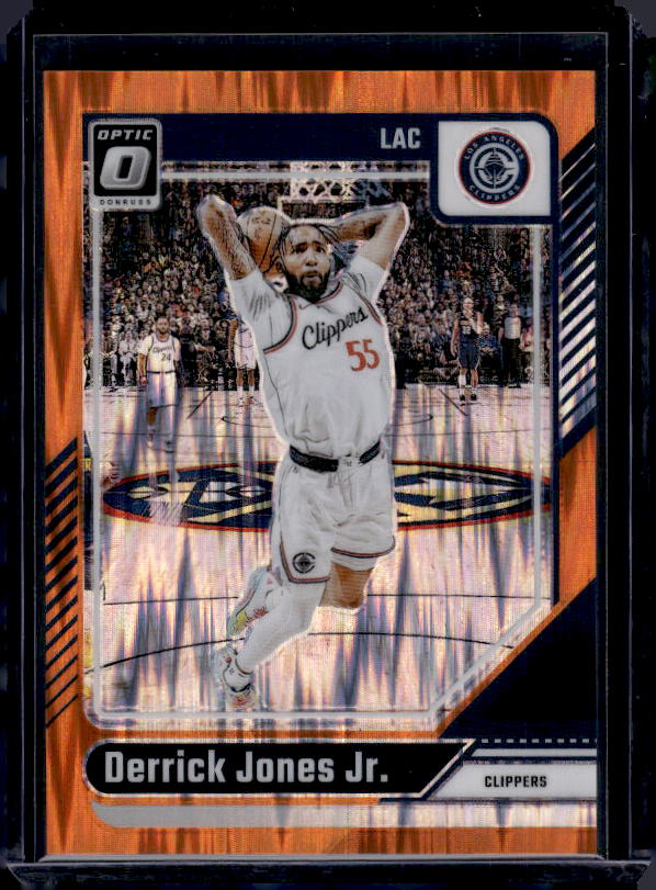 2024-25 Donruss Optic #71 Derrick Jones Jr. Orange Shock #/225
