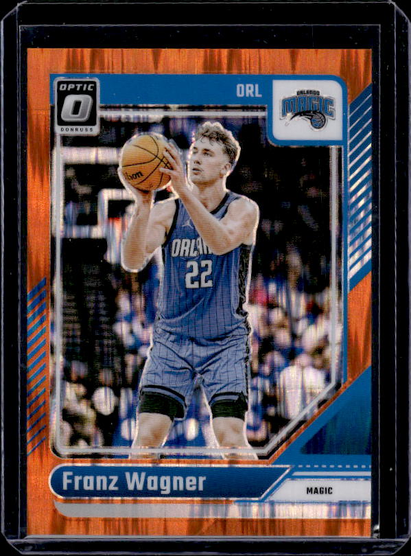 2024-25 Donruss Optic #2 Franz Wagner Orange Shock #/225