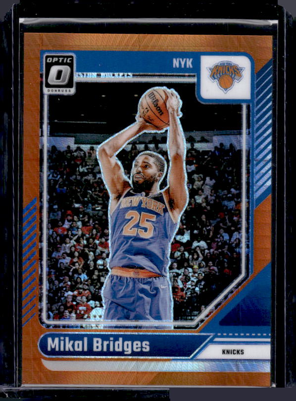 2024-25 Donruss Optic #217 Mikal Bridges Hyper Orange #/299