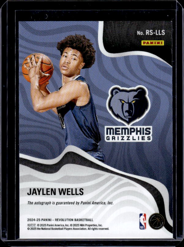 2024-25 Panini Revolution #RS-LLS Jaylen Wells Revolution Signatures