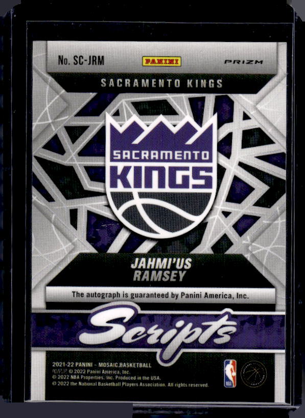 2021-22 Panini Mosaic #SC-JRM Jahmi'us Ramsey Scripts