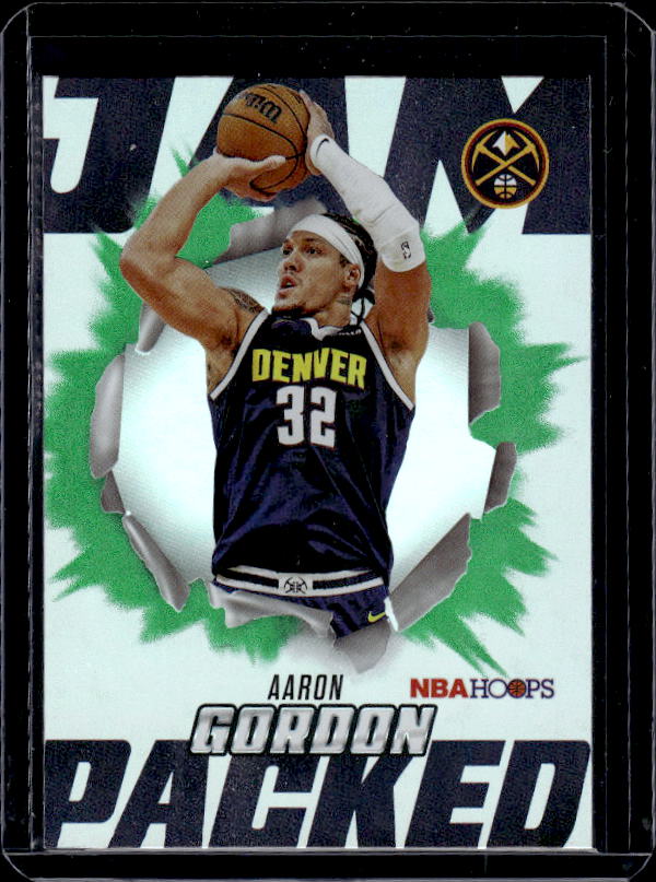 2025-26 Hoops #JP-7 Aaron Gordon Jam Packed Green Hoops