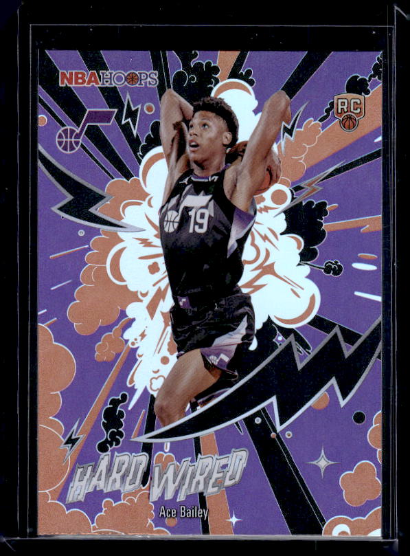 2025-26 Hoops #HW-25 Ace Bailey Hard Wired Orange