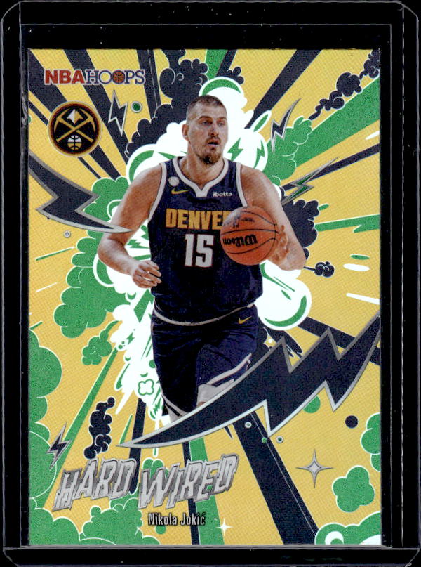 2025-26 NBA Hoops #HW-2 Nikola Jokic Hard Wired Green