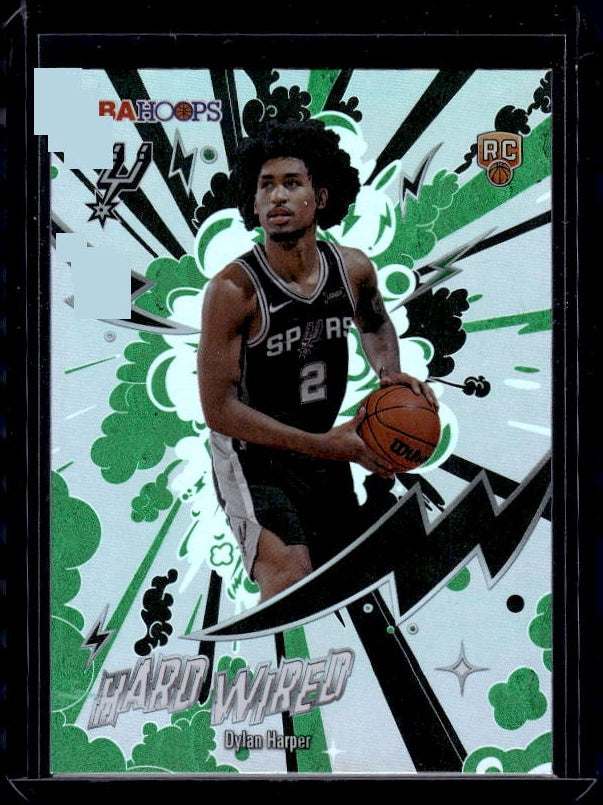 2025-26 NBA Hoops #HW-22 Dylan Harper Hard Wired Green