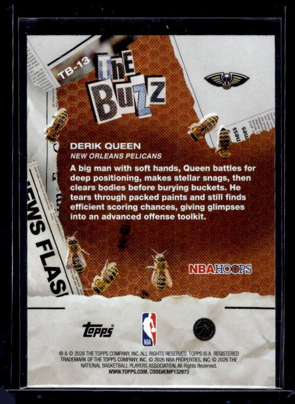 2025-26 Hoops #TB-13 Derik Queen The Buzz