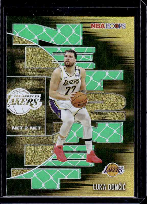 2025-26 Hoops #NTN-11 Luka Dončić Net 2 Net Green Hoops
