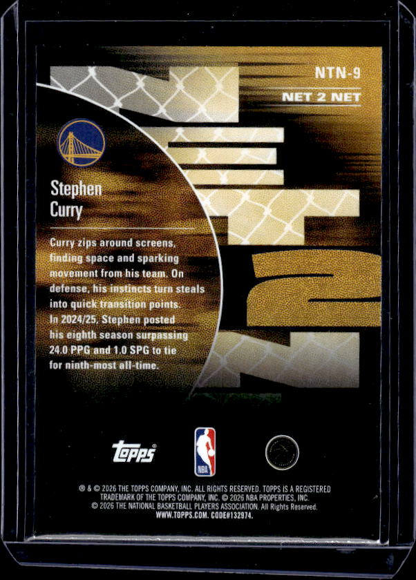 2025-26 Hoops #NTN-9 Stephen Curry Net 2 Net