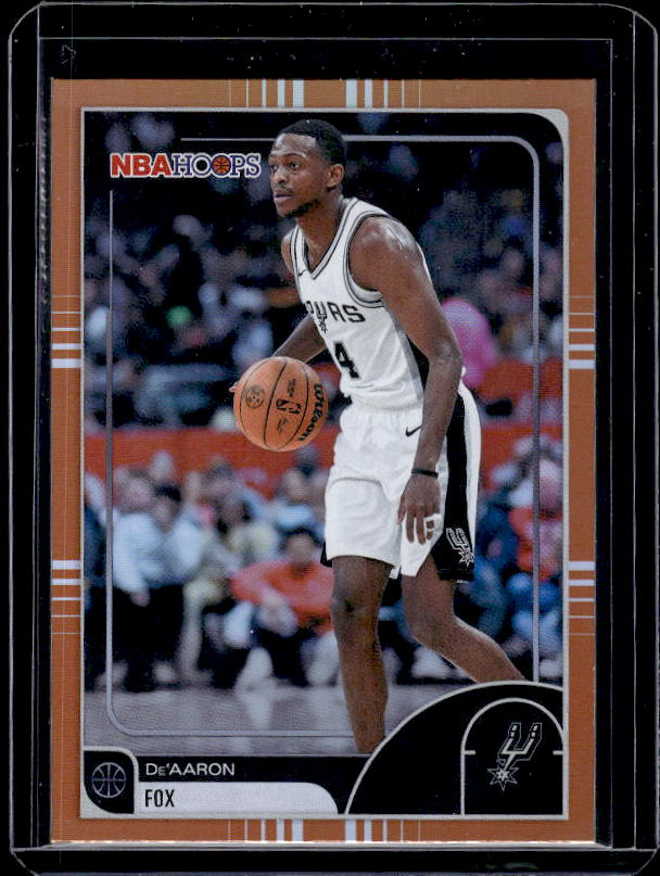 2025-26 Hoops #18 De'Aaron Fox Orange Hoops