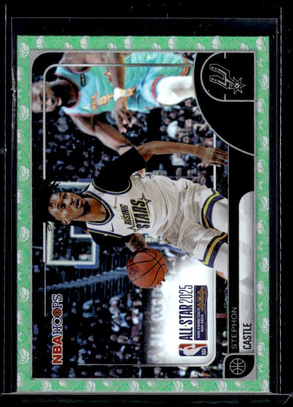 2025-26 Hoops #294 Stephon Castle Green Hoops