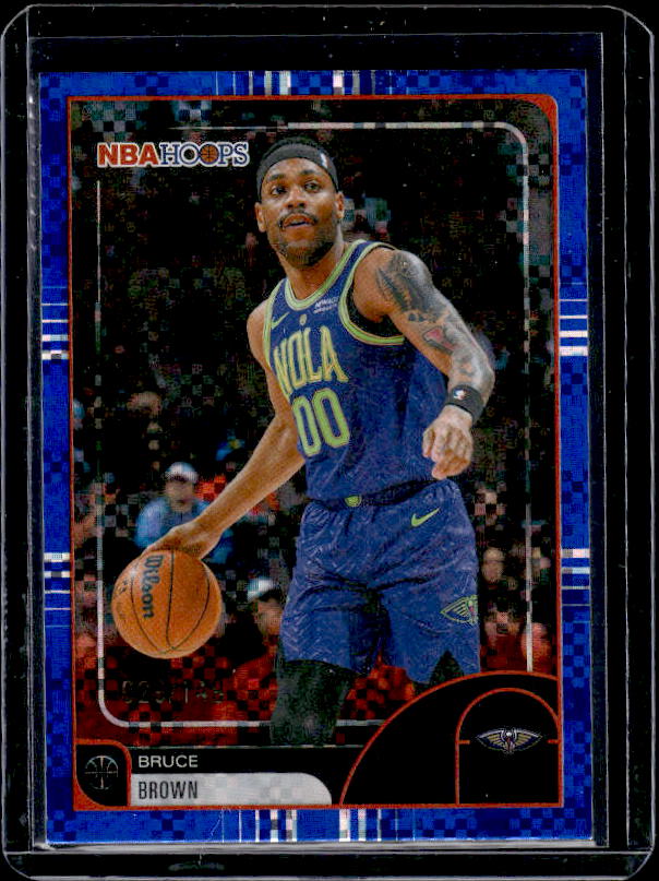 2025-26 Hoops #251 Bruce Brown Light Burst Blue #/149