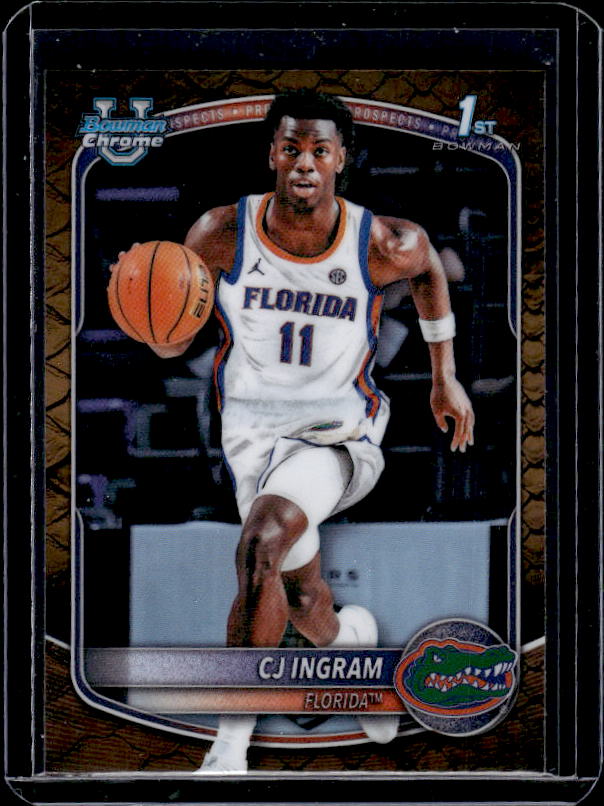 2025-26 Bowman #BCP-77 CJ Ingram Chrome Prospects Reptilian Refractor