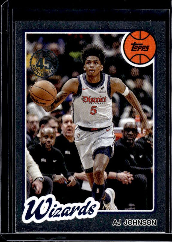 2025-26 Topps #80BK-18 AJ Johnson 1980-81 Topps Basketball Green Holo Foil #/99