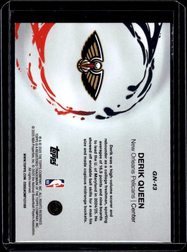 2025-26 Topps #GN-13 Derik Queen Generation Now