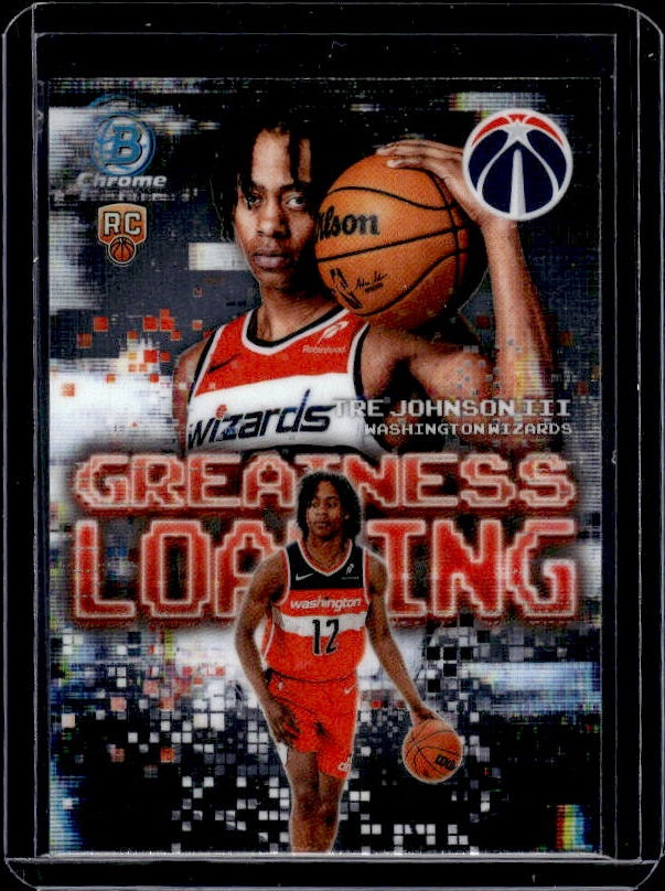 2025-26 Bowman #GL-6 Tre Johnson III Greatness Loading