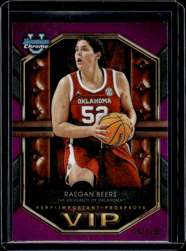 2025-26 Bowman #VIP-7 Raegan Beers Very Important Prospects Fuchsia #/199