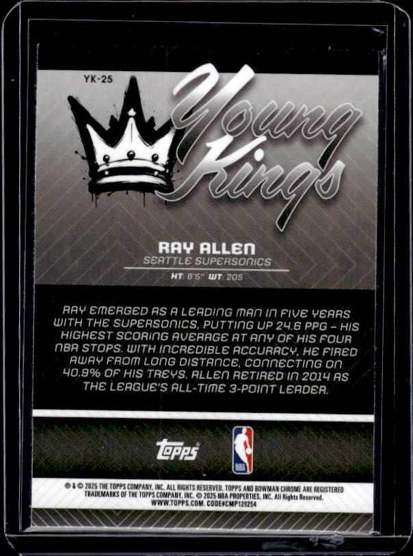 2025-26 Bowman #YK-17 Larry Bird Young Kings