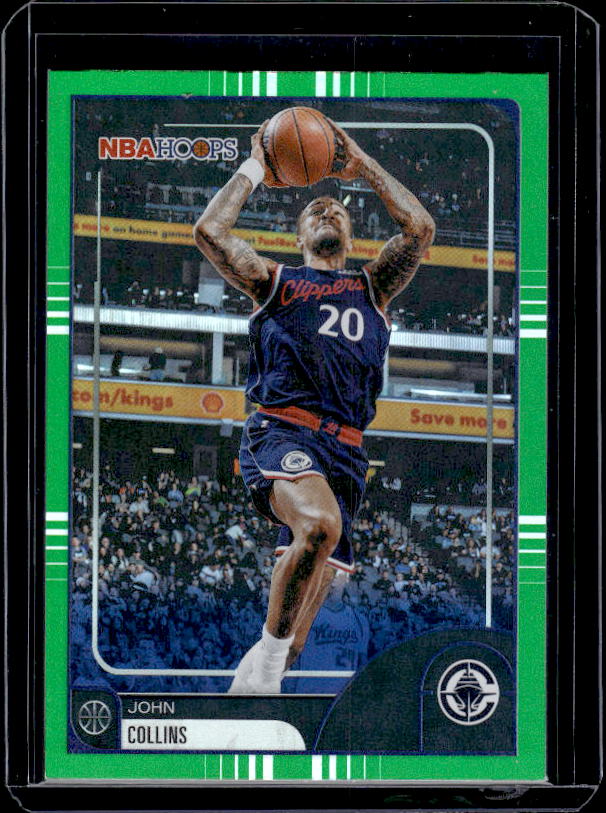2025-26 Hoops #203 John Collins Green Hoops