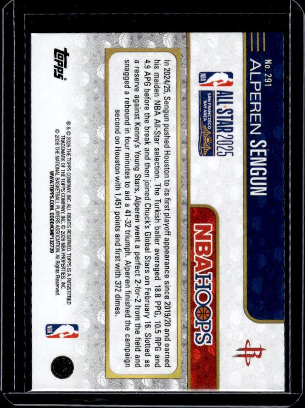 2025-26 Hoops #291 Alperen Sengun
