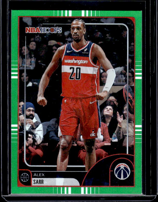 2025-26 Hoops #58 Alex Sarr Green Hoops