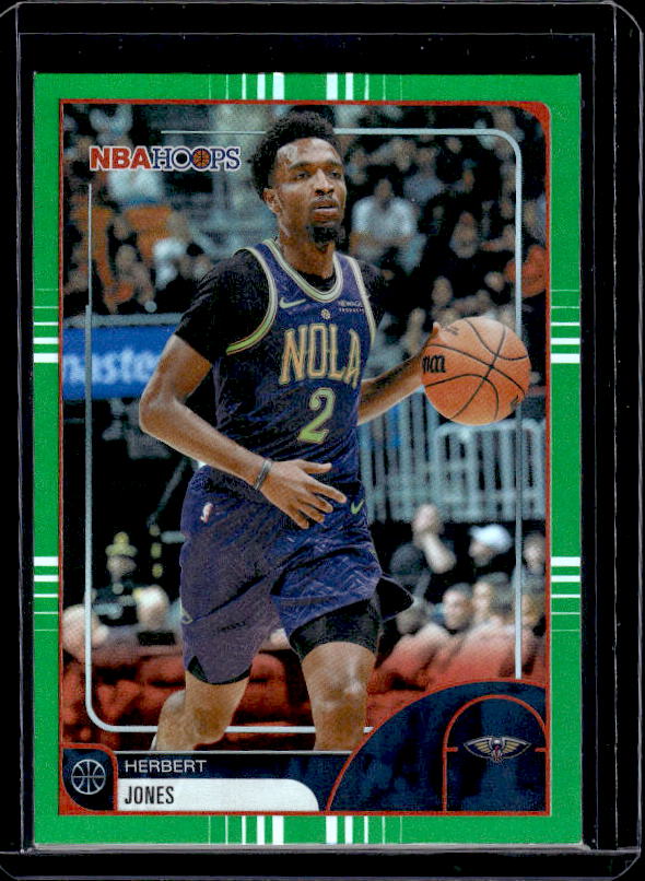 2025-26 Hoops #257 Herbert Jones Green Hoops
