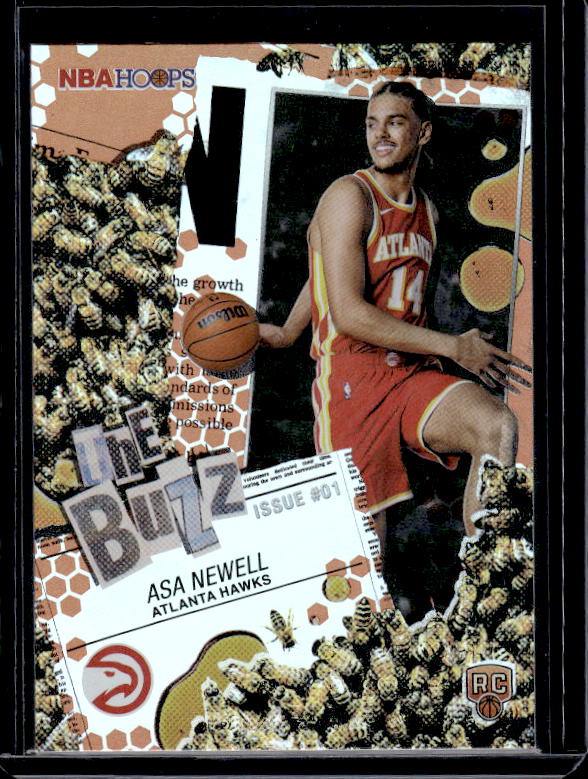 2025-26 Hoops #TB-23 Asa Newell The Buzz Orange Hoops