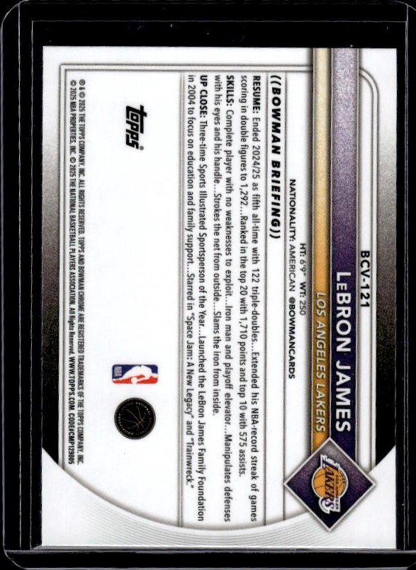 2025-26 Bowman #BCV-121 LeBron James Chrome