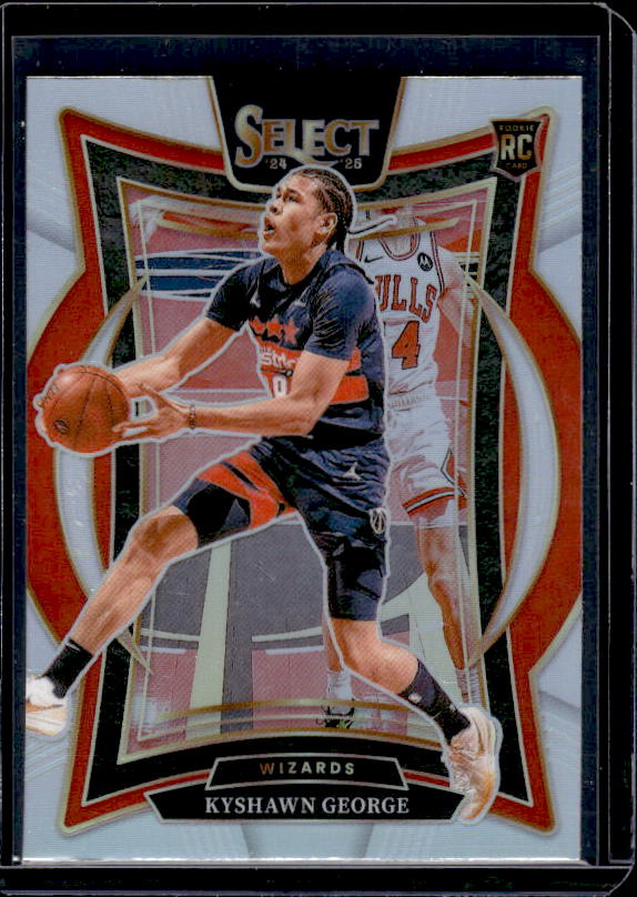 2024-25 Panini Select #85 Kyshawn George Silver Prizm