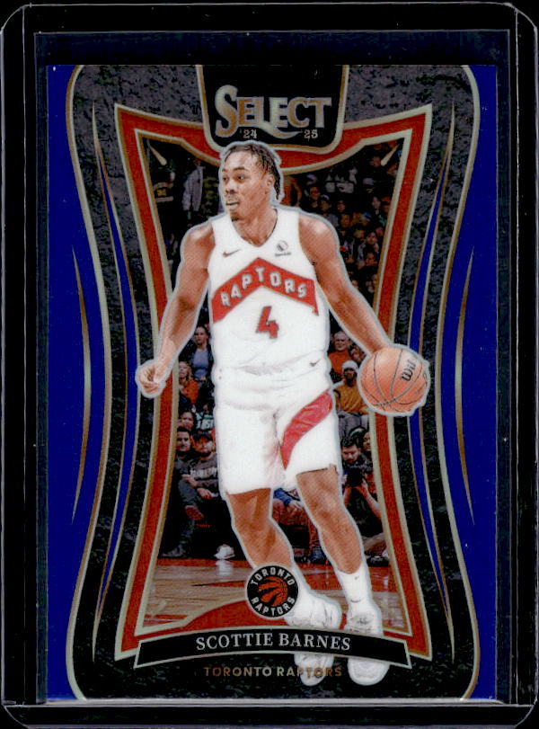 2024-25 Panini Select #323 Scottie Barnes Blue Prizm