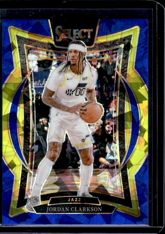 2024-25 Panini Select #19 Jordan Clarkson Blue Prizm