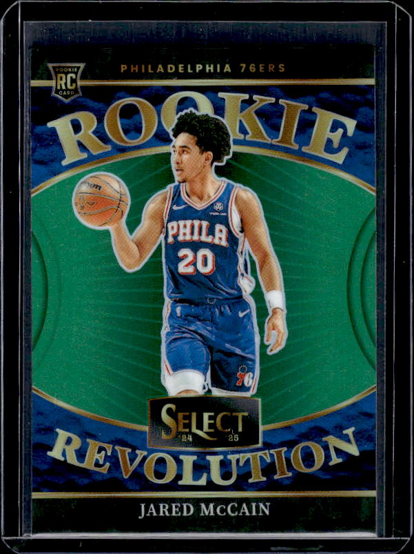 2024-25 Panini Select #16 Jared McCain Rookie Revolution Green Prizms