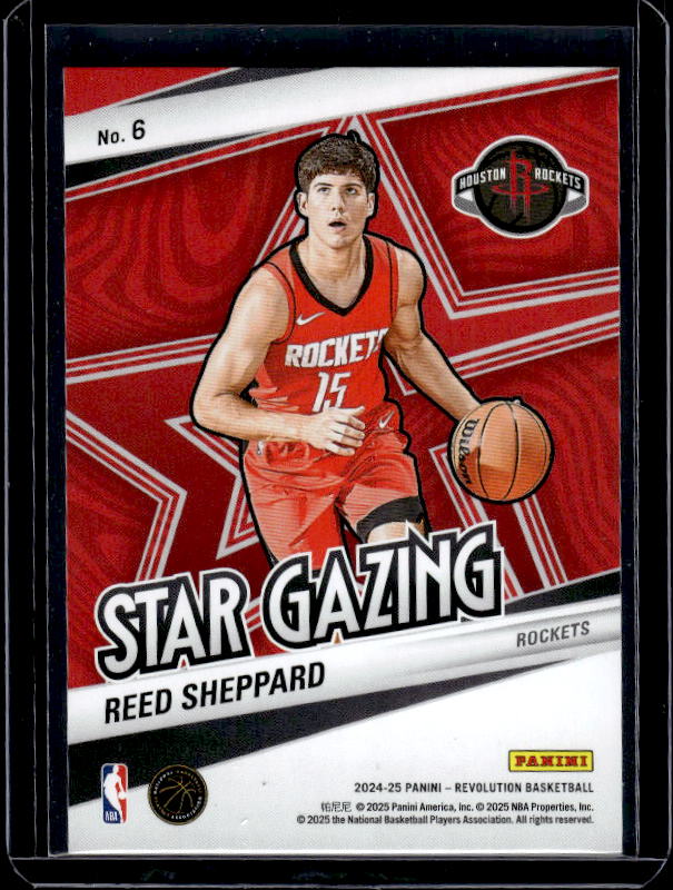 2024-25 Panini Revolution #6 Reed Sheppard Star Gazing
