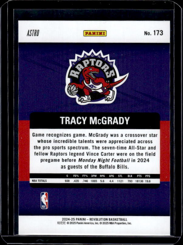 2024-25 Panini Revolution #173 Tracy McGrady Cosmic #/99