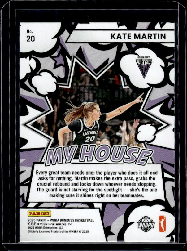 2025 Donruss WNBA #20 Kate Martin My House