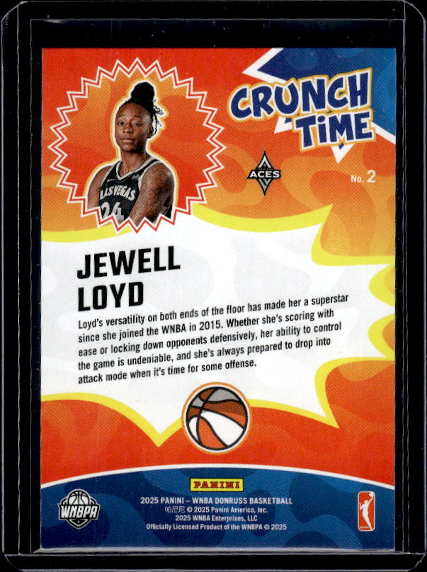2025 Donruss WNBA #2 Jewell Loyd Crunch Time