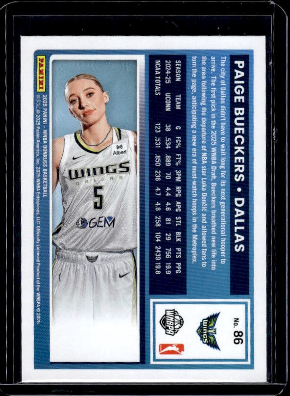 2025 Donruss WNBA #86 Paige Bueckers
