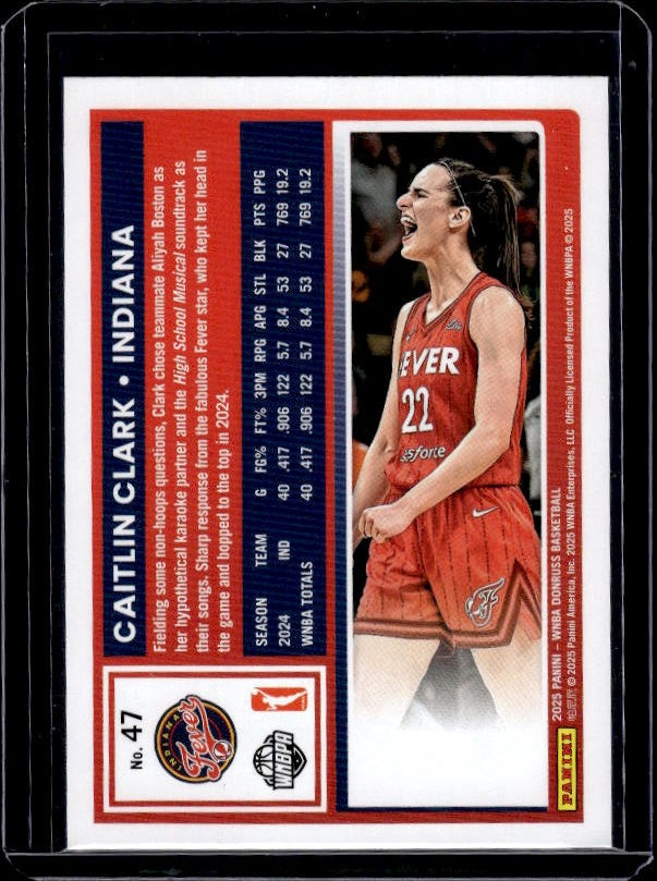 2025 Donruss WNBA #47 Caitlin Clark