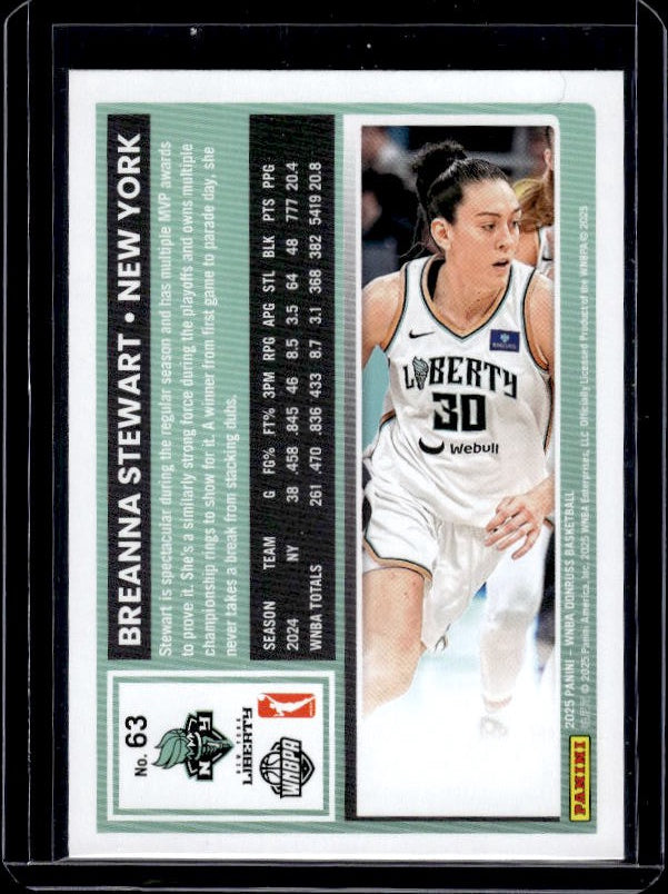 2025 Donruss WNBA #63 Breanna Stewart