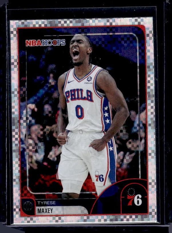 2025-26 Hoops #258 Tyrese Maxey Pixel Burst